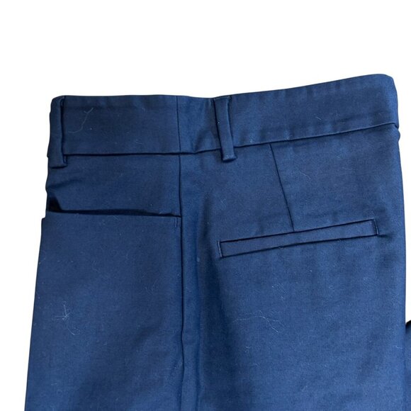 White Label The White Company Navy Blue Oxford Fit Straight Leg Pants Size 0 - Picture 3 of 10